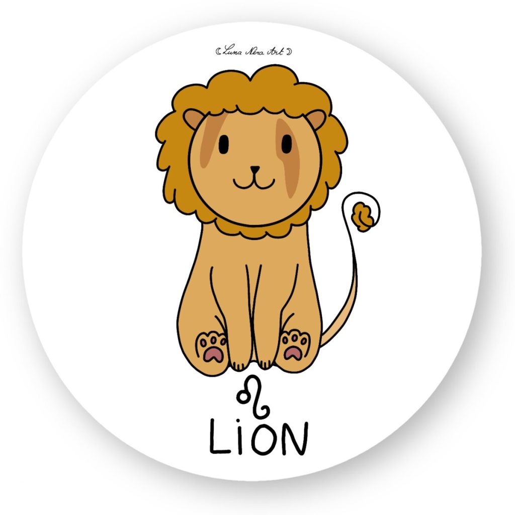 Autocollant Lion