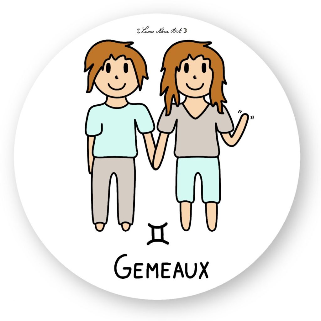 Autocollant Gemeaux