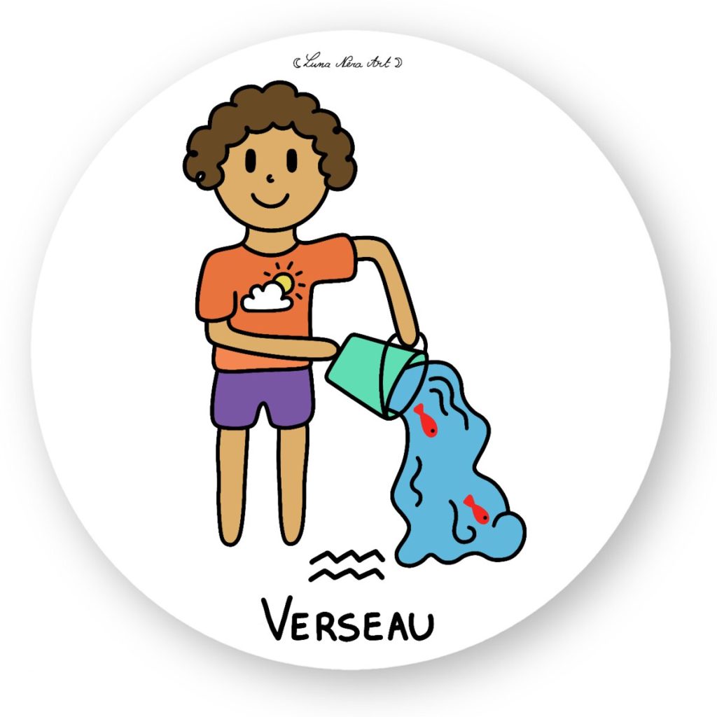 Autocollant Verseau