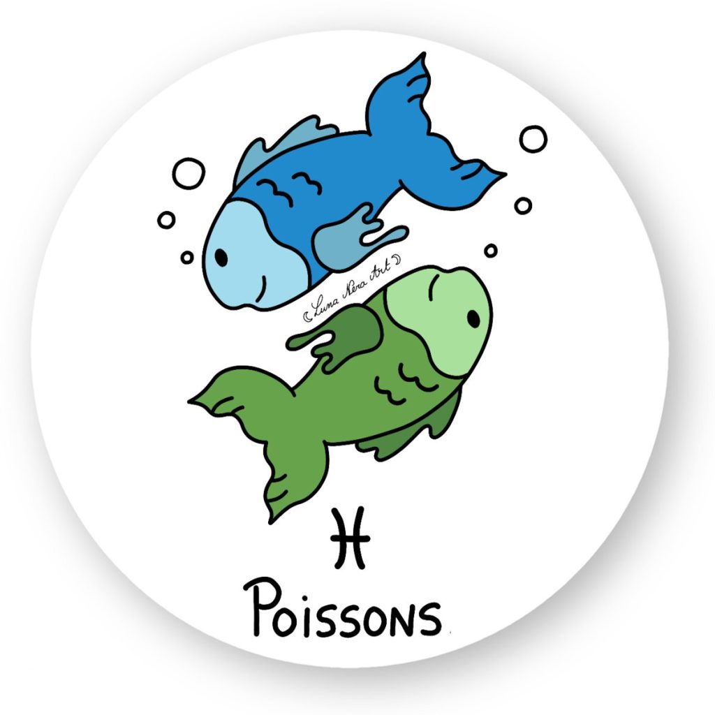 Autocollant Poissons